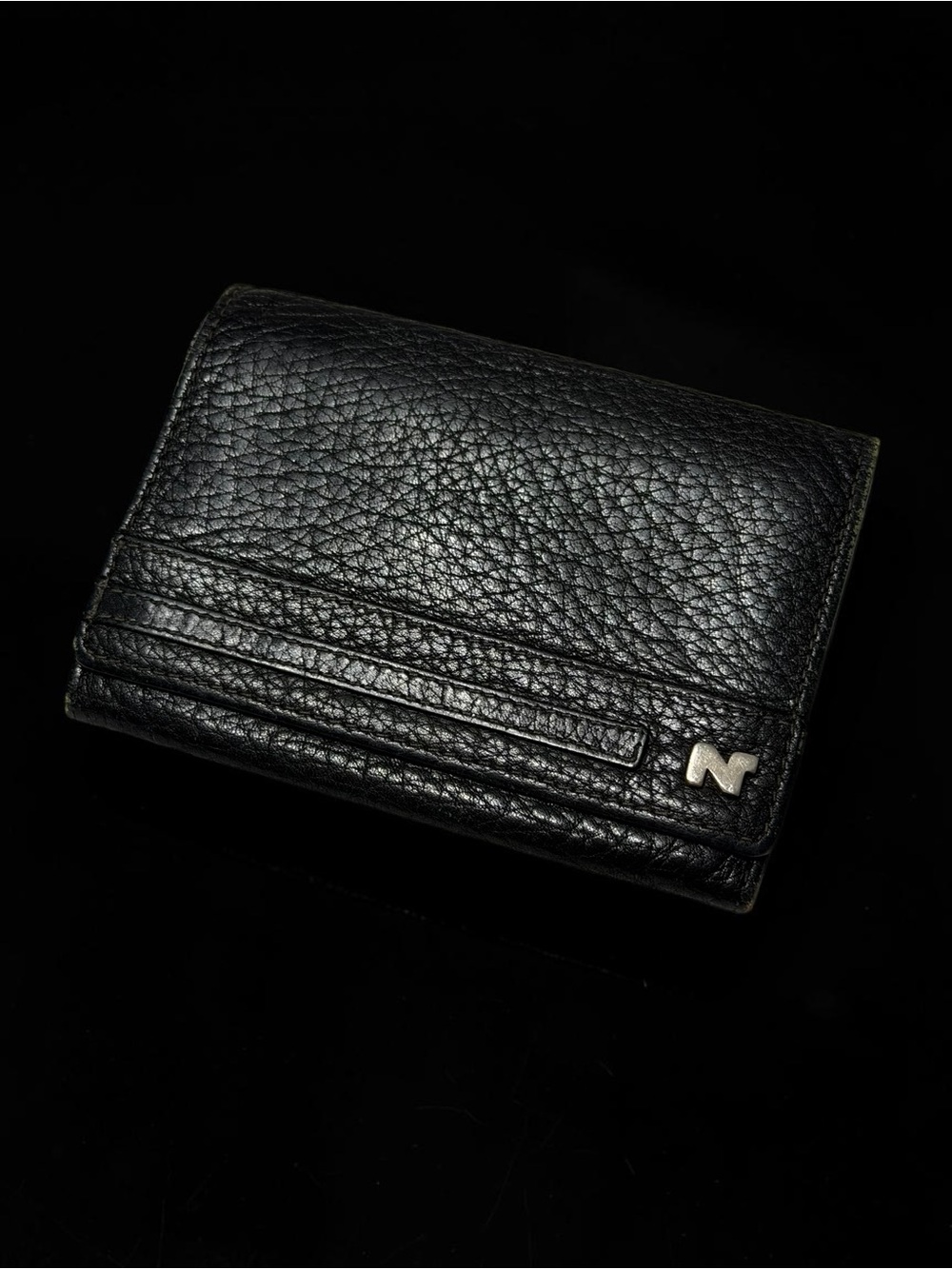 Nina Ricci Paris Pebbled Leather Wallet French Designer Quiet Luxury